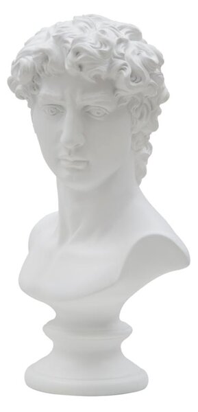 Scultura Roman 21,5x14,5x34 cm in Poliresina Bianco