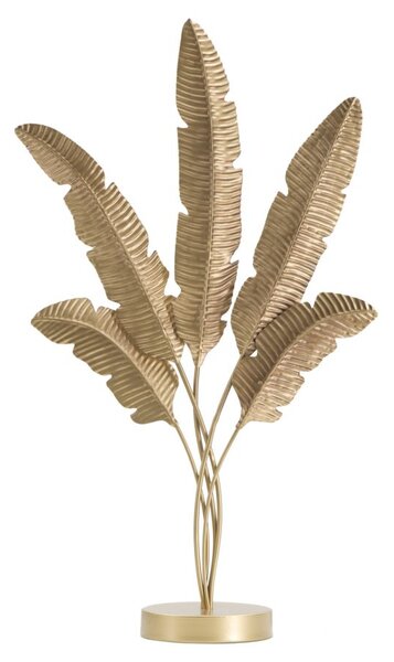 Scultura Five Leaf 34x12,5x60 cm in Ferro Oro