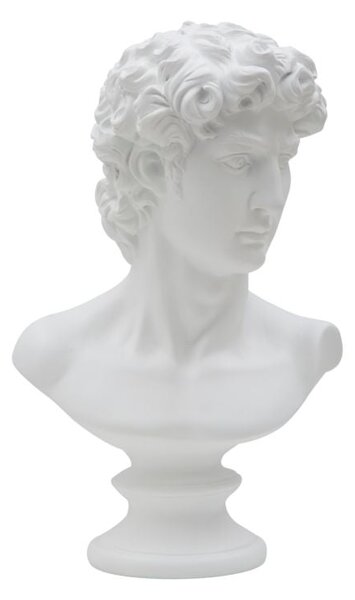 Scultura Roman 21,5x14,5x34 cm in Poliresina Bianco
