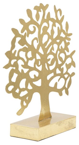 Scultura Albero Oro 31x8,5x31,5 cm in Ferro Oro