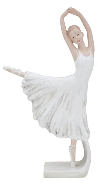 Ballerina Dicy 14x4,5x24 cm in Resina Bianco