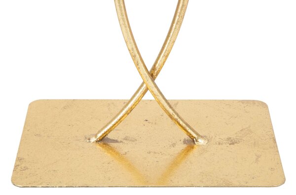 Scultura Leaf Glam 35x11,5x44 cm in Ferro Oro