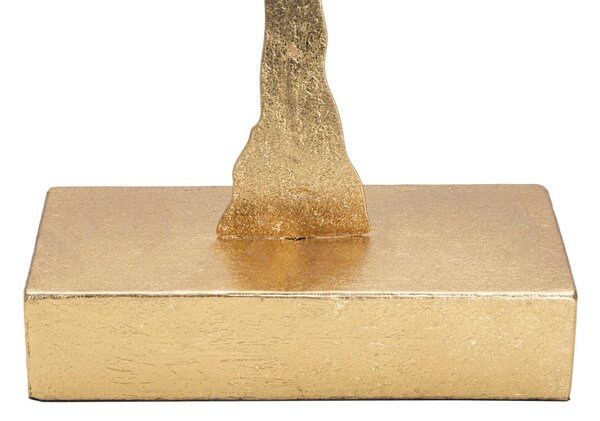 Scultura Leaf Tree Plan 43,5x8x41,5 cm in Ferro Oro