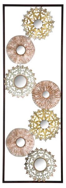 Pannello Gliss 31x2,5x90 cm in Ferro Oro e Rame