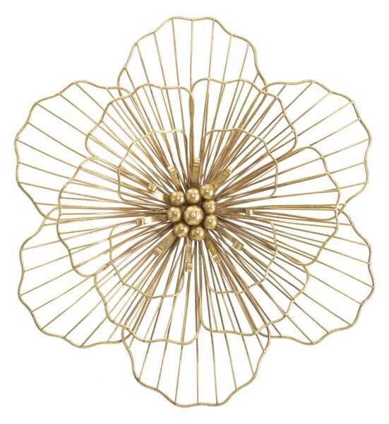 Pannello Flower Stick 45x7,5x42 cm in Ferro Oro