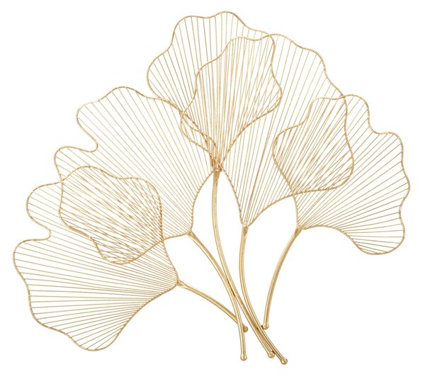 Pannello Glam Leaf 69x5x62 cm in Ferro Oro