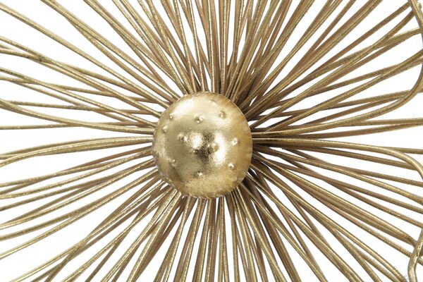 Pannello Flowery Stick 50x8x47 cm in Ferro Oro