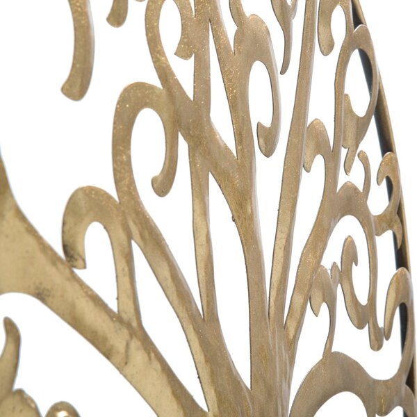 Pannello Albero della Vita Oro Glam Ø70x1,8 cm in Ferro Oro