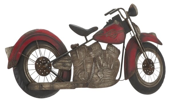 Pannello Moto Red 98,5x5,5x47,5 cm in Ferro