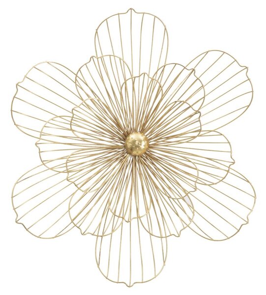 Pannello Flowery Stick 60x8x54 cm in Ferro Oro