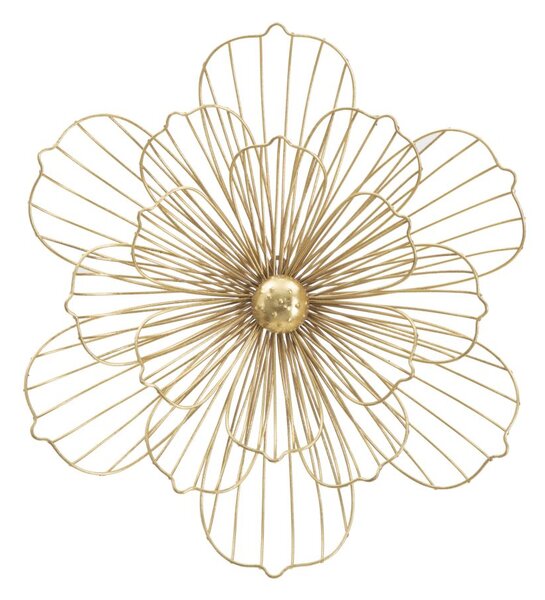 Pannello Flowery Stick 50x8x47 cm in Ferro Oro