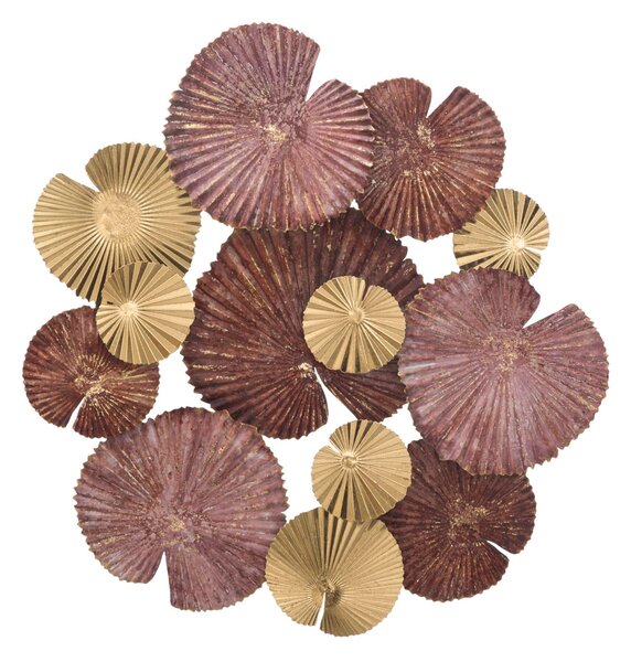 Pannello Round Leaf 68,5x6x66,5 cm in Ferro Multicolor