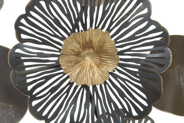 Pannello Flower Circl 155x8,5x85 cm in Ferro Multicolor