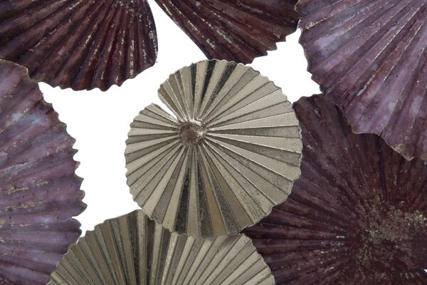 Pannello Round Leaf 68,5x6x66,5 cm in Ferro Multicolor