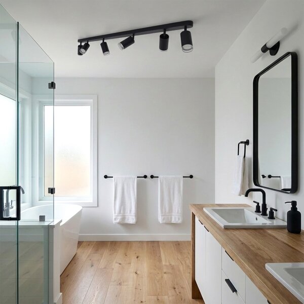 Brilagi - Luce Spot da bagno SELE 6xGU10/30W/230V IP44 nero
