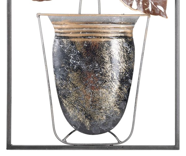 Pannello Vase 31x3,5x89,5 cm in Ferro Multicolor