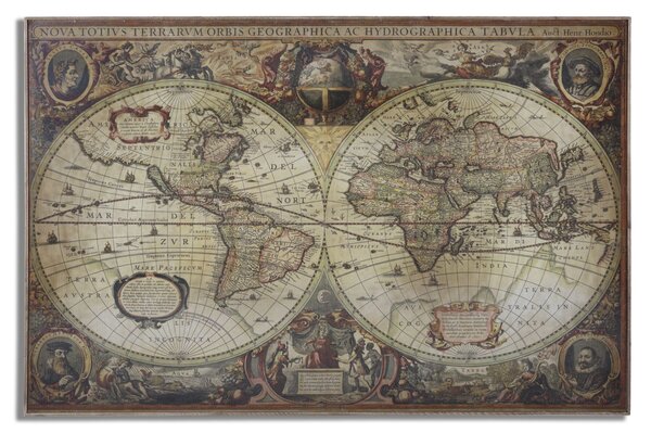 Pannello da Muro World 80x3,5x120,5 cm MDF Multicolor