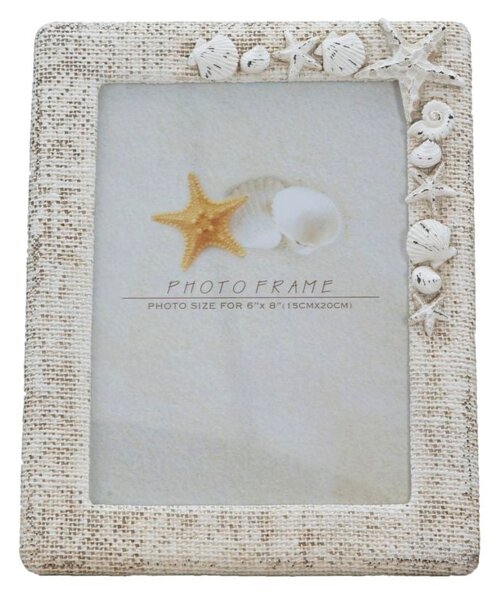 Cornice Summertime 20x2,5x25 cm in Poliresina Bianco
