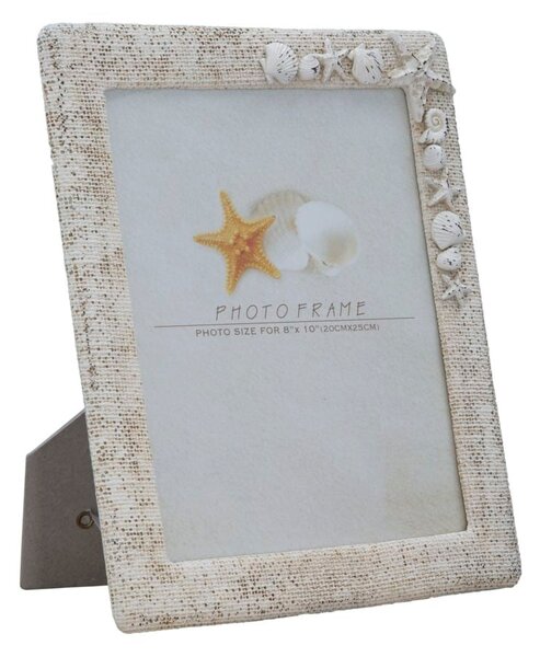 Cornice Summertime B 26x2,5x31 cm in Poliresina Bianco