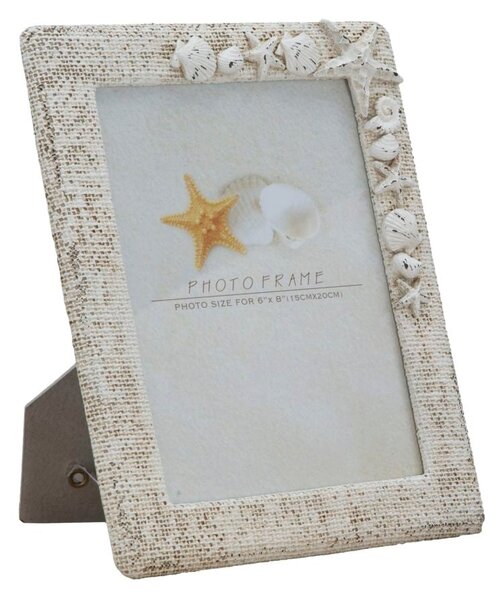 Cornice Summertime 20x2,5x25 cm in Poliresina Bianco