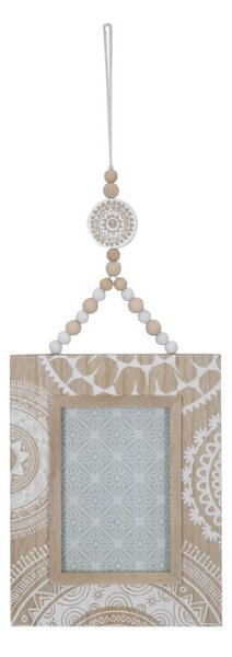 Cornice da Muro Cancun 15x1x41 cm MDF Marrone e Bianco