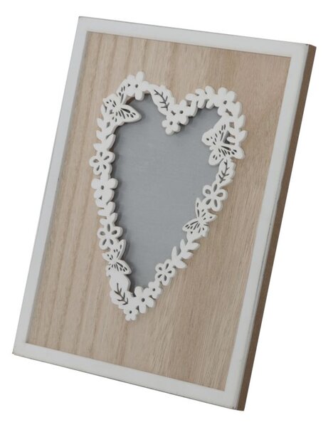 Cornice Rettangolare Live Laugh Love 17,5x1,9x22,8 cm MDF Marrone e Bianco