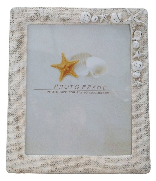 Cornice Summertime B 26x2,5x31 cm in Poliresina Bianco