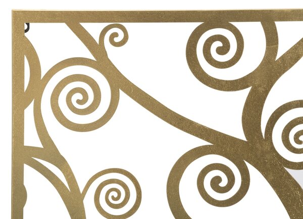 Pannello Albero della Vita Oro 90x2,2x90 cm in Ferro Nero