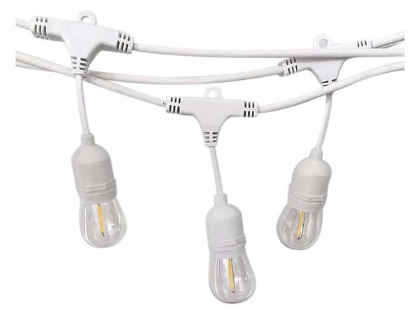 Catena luminosa per esterni STRING 15xE27/40W/230V 15m IP65