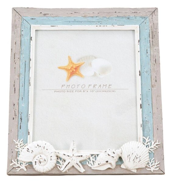 Cornice Seashell 33,5x3,5x38,5 cm in Poliresina