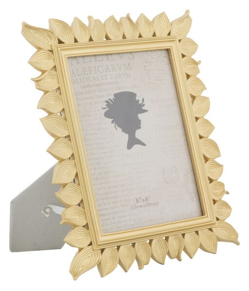 Cornice Leaf Glam 23,5x1,8x28,3 cm in Resina Oro