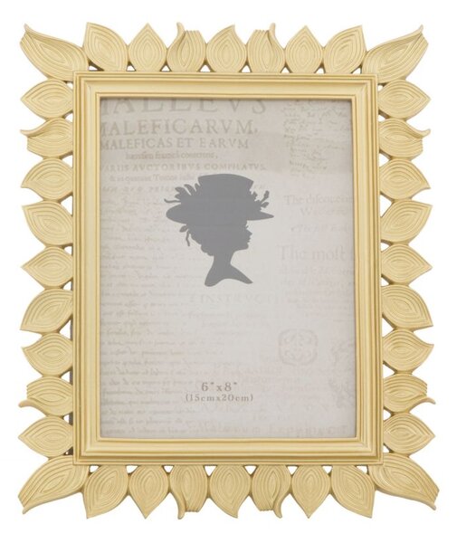 Cornice Leaf Glam 23,5x1,8x28,3 cm in Resina Oro
