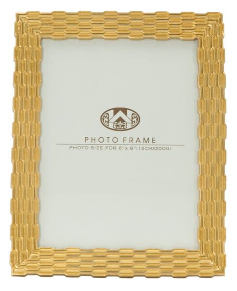 Cornice Chain Glam 19,3x1,5x24,3 cm in Poliresina e Vetro Oro