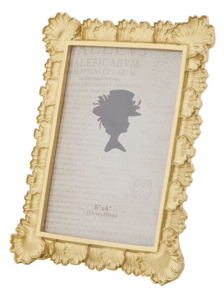 Cornice Loff Glam 21,3x2,3x26,8 cm in Resina Oro