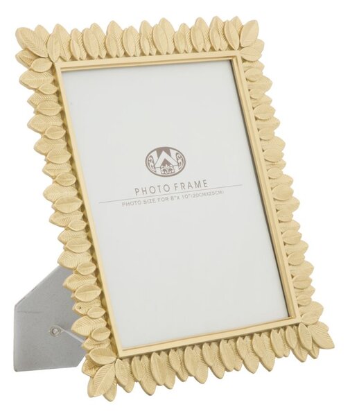 Cornice Glam Leaves 28x1,8x30,2 cm in Resina Oro