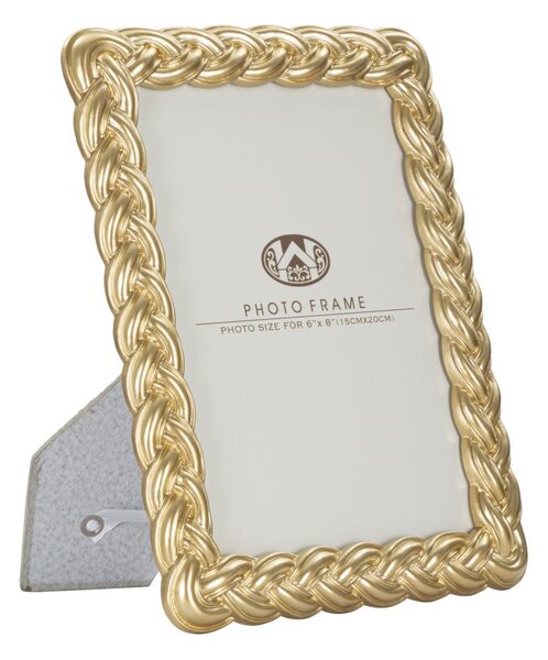 Cornice Ropy Oro 19,3x2x24,5 cm in Poliresina e Vetro Oro