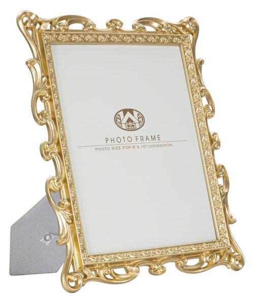 Cornice Celta 26,7x2x32,3 cm in Poliresina e Vetro Oro