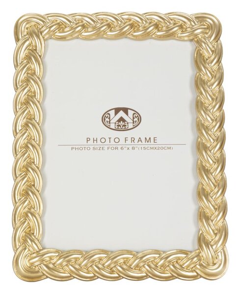 Cornice Ropy Oro 19,3x2x24,5 cm in Poliresina e Vetro Oro