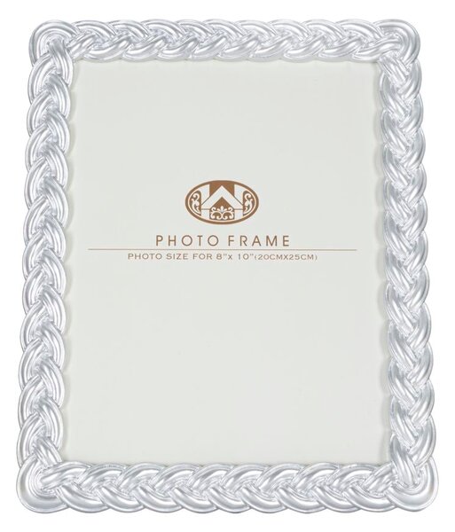Cornice Ropy 25x2x30 cm in Poliresina e Vetro Argento