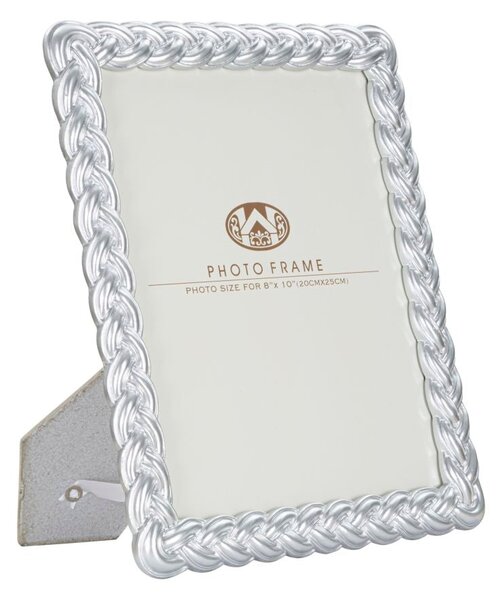 Cornice Ropy 25x2x30 cm in Poliresina e Vetro Argento