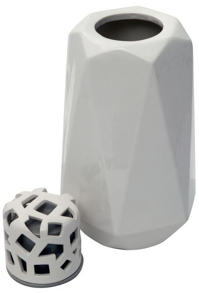 Vaso Ceramica Arabesque Faces Piccola 12,5x11,5x26 cm in Ceramica