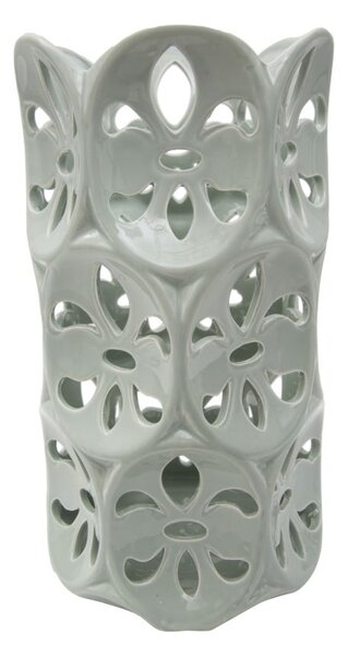 Vaso Petal Bianco Ø14x25,5 cm Porcellana Azzurro