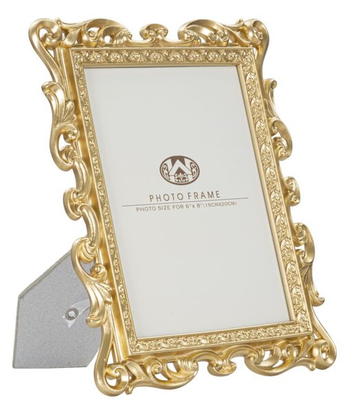 Cornice Celta 21,6x2x27 cm in Poliresina e Vetro Oro