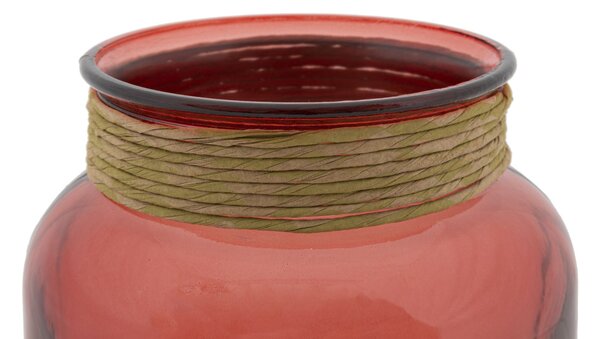 Vaso Rope Florero Bordeaux Ø20x18 cm Vetro