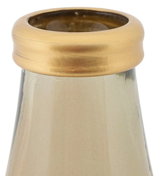 Vaso Oro Line Ø15x40 cm Vetro