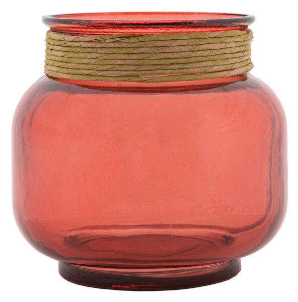 Vaso Rope Florero Bordeaux Ø20x18 cm Vetro