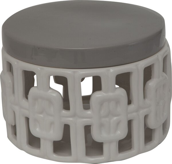 Cofanetto Ceramica Arabesque Picc. Ø19x14 cm in Ceramica