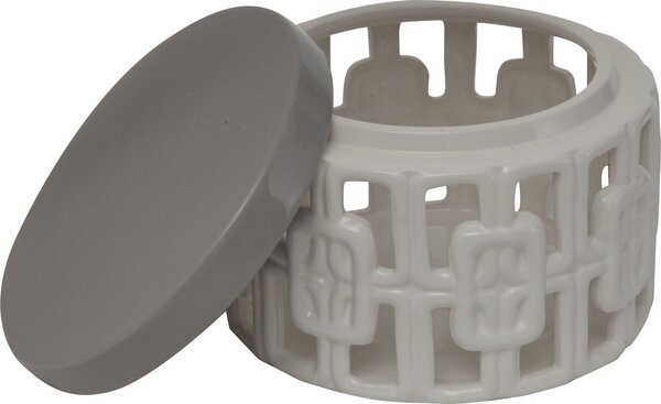 Cofanetto Ceramica Arabesque Picc. Ø19x14 cm in Ceramica