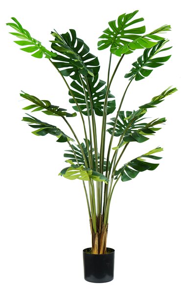 Pianta Artificiale Monstera H170 cm con Vaso Verde