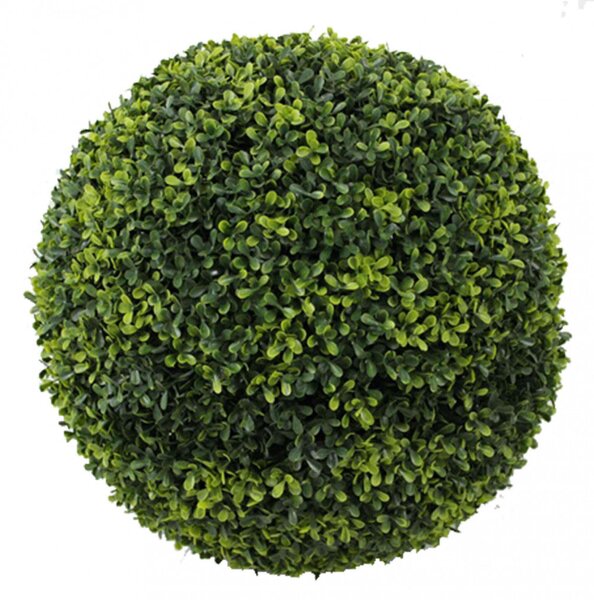 Sfera di Bosso Artificiale Ø48 cm in Polietilene Verde